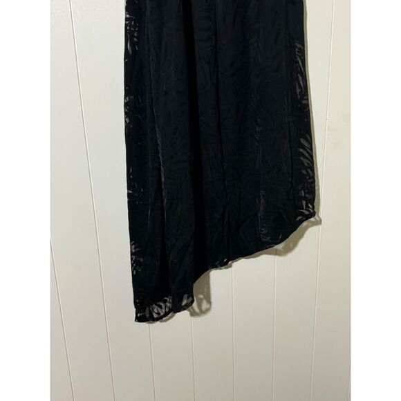 Jennifer Lopez · Large · Asymmetrical Burnout Dress · Lined Jersey Mineral Black - Picture 11 of 13